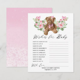Teddy Bear Pink Floral wünscht sich Baby Game