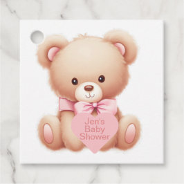 Teddy Bear Pink Geschenkanhänger