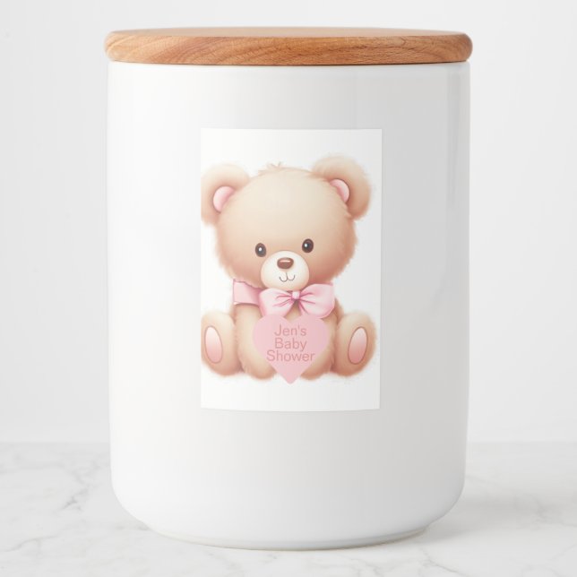 Teddy Bear Pink Lebensmitteletikett (Vorderseite)
