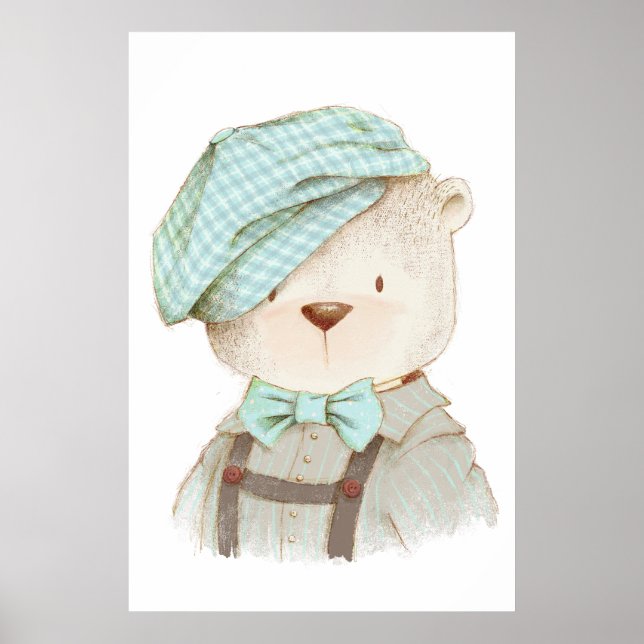 Teddy Bear Portrait Poster (Vorne)