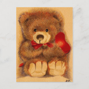 Teddy Bear Postcard Postkarte
