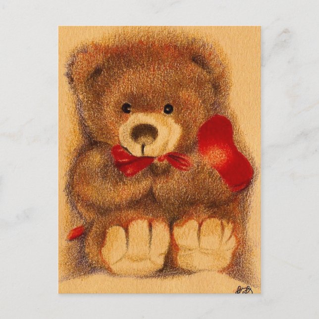 Teddy Bear Postcard Postkarte (Vorderseite)