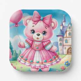 Teddy Bear Princess Pappteller