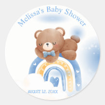 Teddy Bear Rainbow Boys Babydusche