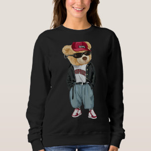 Teddy Bear Rap Lover Bekleidung Männer Frauen Sweatshirt