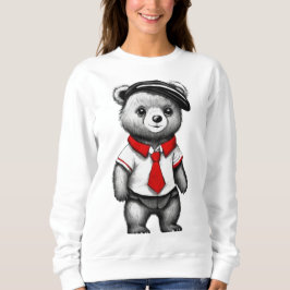 Teddy Bear School Uniform Süße Tier Design Sweatshirt
