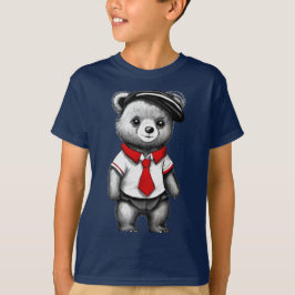 Teddy Bear School Uniform Süße Tier Design T-Shirt