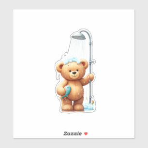 Teddy Bear Shower Aufkleber