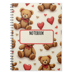 Teddy bear Spiral Foto Notebook Notizblock