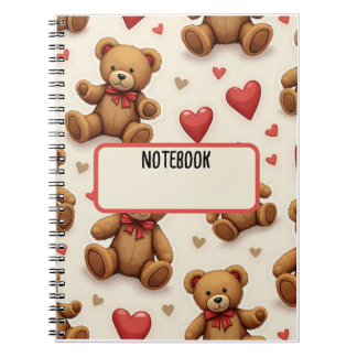 Teddy bear Spiral Foto Notebook Notizblock