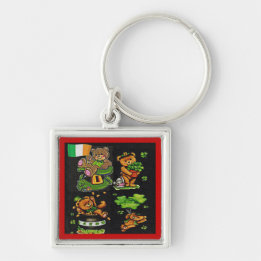 Teddy Bear St. Patrick's Day Collection Schlüsselanhänger