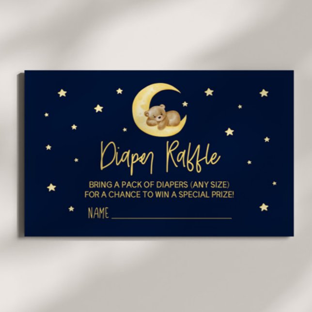 Teddy Bear Stars Babydusche Windelwaschkarte Begleitkarte (Von Creator hochgeladen)