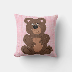 Teddy Bear T Pink Kissen