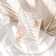 Teddy Bear Themed Twins Boy and Girl Baby Shower