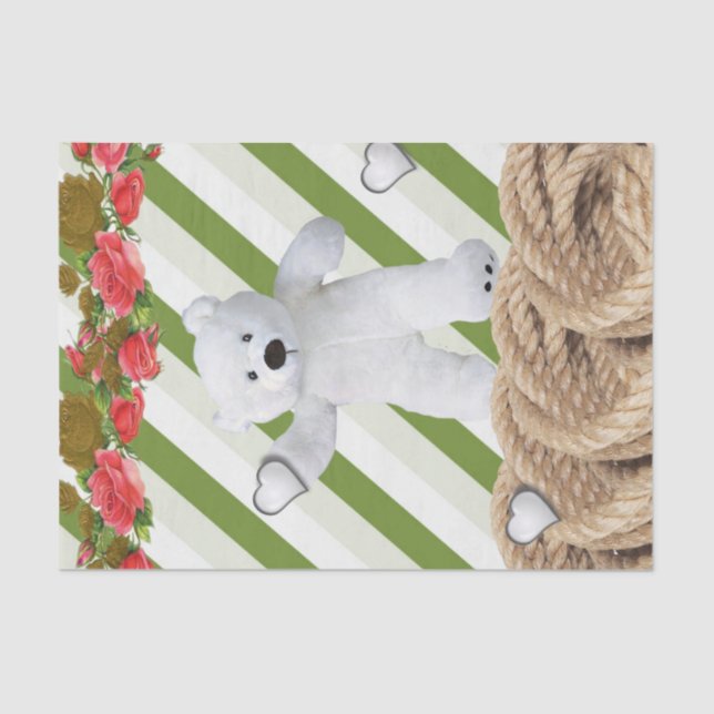 Teddy Bear Tissue Seidenpapier (Vorderseite)