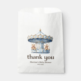 Teddy Bear Twin Boy Baby Dusche Vielen Dank Geschenktütchen