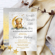 Teddy Bear Twinkle Twinkle Little Star Baby Dusche