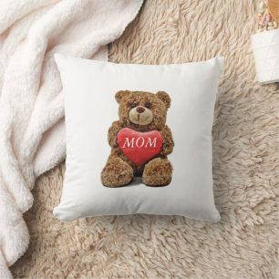 Teddy Bear und personalisiertes Herz Kissen