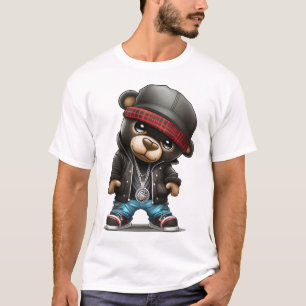 Teddy Bear und Rapper-Stil T-Shirt