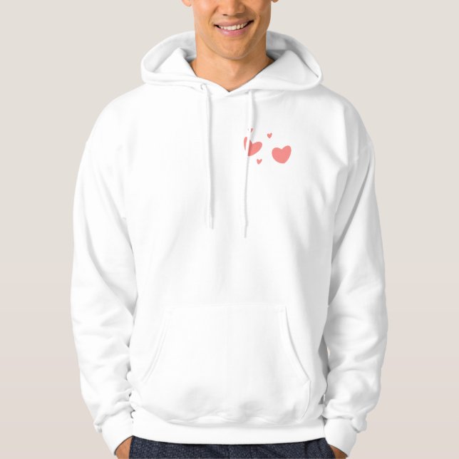 Teddy Bear Valentinstag Hoodie (Vorderseite)