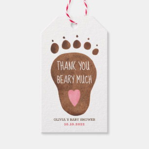 Teddy Bear Vielen Dank Beary Much Baby Dusche Gesc Geschenkanhänger
