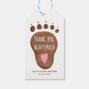 Teddy Bear Vielen Dank Beary Much Baby Dusche Geschenkanhänger