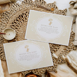 Teddy Bear Vintage Baby Shower Books For Baby Begleitkarte