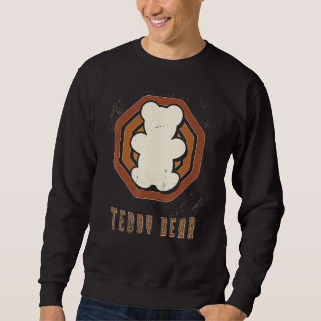 Teddy Bear Vintage Retro Classic Love Sweatshirt (Vorderseite)