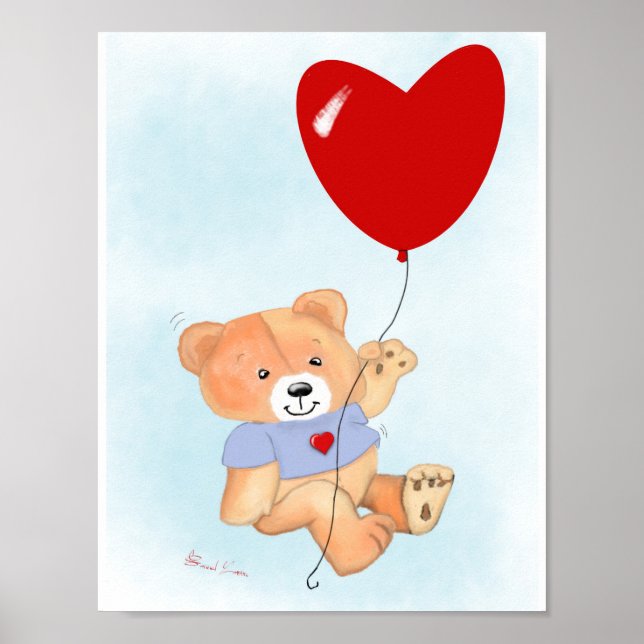 Teddy Bear Wall Art Poster (Vorne)