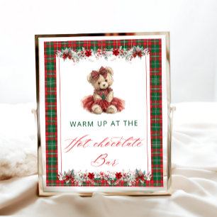 Teddy Bear Warm auf der Hot Chocolate Bar Poster