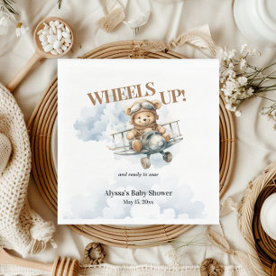 Teddy Bear Wheels Up Kleiner Kopilot Serviette