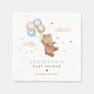 Teddy Bear wir können frühzeitig abwarten Baby D Serviette