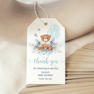 Teddy Bear wir können frühzeitig abwarten Baby Dus Geschenkanhänger