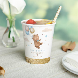 Teddy Bear wir können frühzeitig abwarten Baby Dus Pappbecher