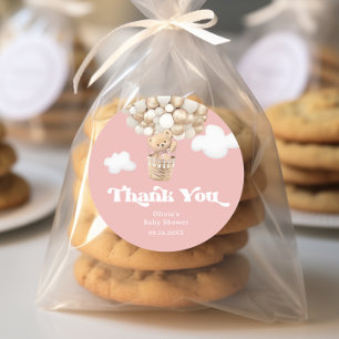 Teddy Bear wir können frühzeitig Mädchen Baby Dusc Runder Aufkleber