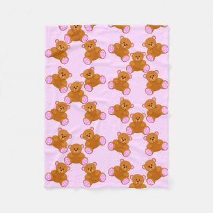 Teddy Bears Baby Blanket Fleecedecke