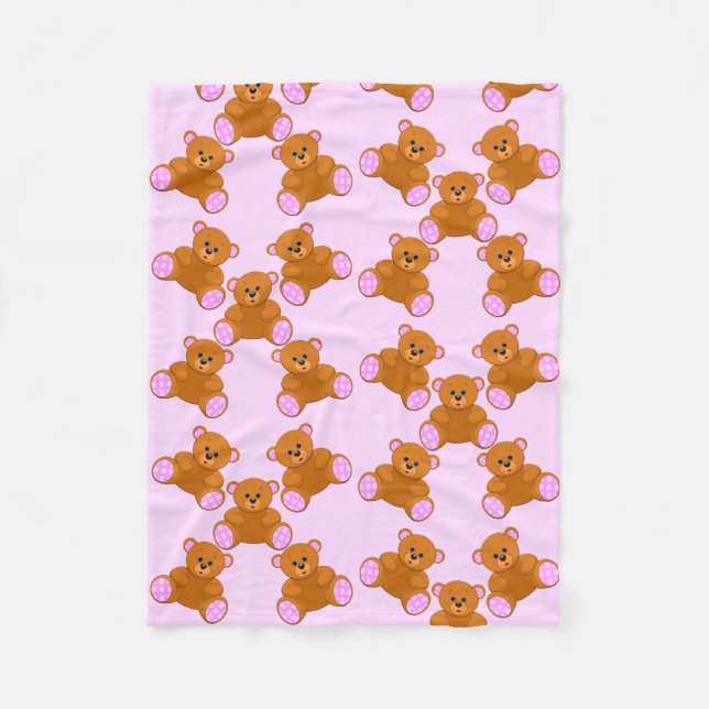 Teddy Bears Baby Blanket Fleecedecke (Vorderseite)