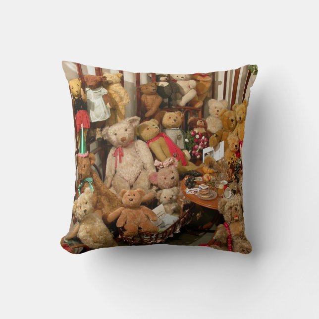 Teddy Bears Collectors Paradies Kissen (Vorderseite)