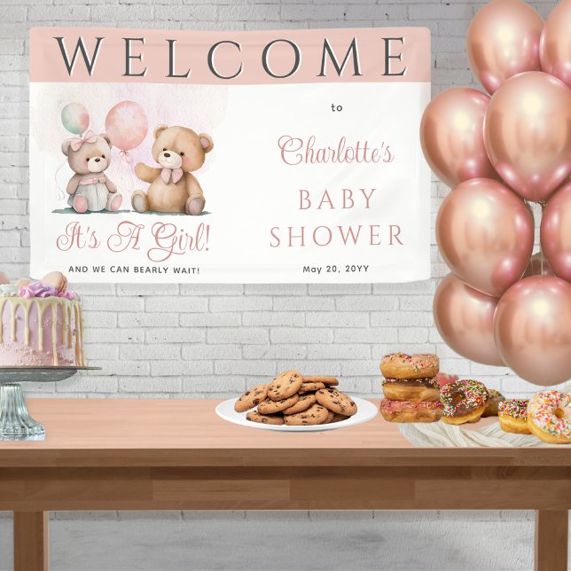 Teddy Bears Es ist ein Mädchen mit Baby Wait Baby  Banner (Von Creator hochgeladen)