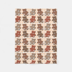 Teddy Bears Fleecedecke