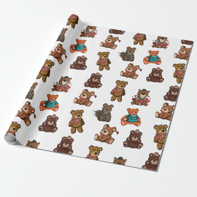 Teddy Bears Geschenkpapier (Ungerollt)