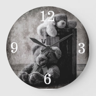 Teddy Bears Große Wanduhr