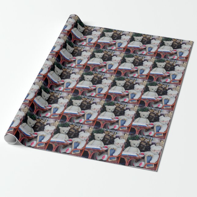 Teddy Bears Lektionen lesen Geschenkpapier (Ungerollt)