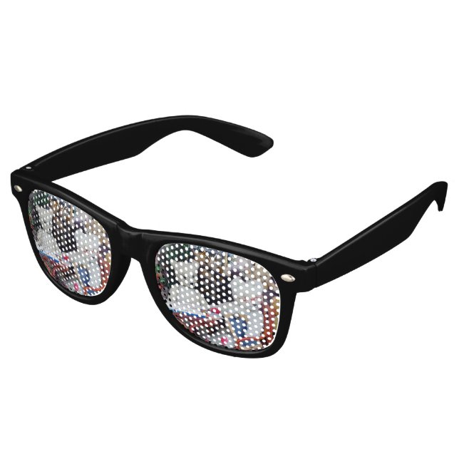 Teddy Bears Lektionen lesen Partybrille (Schrägansicht)