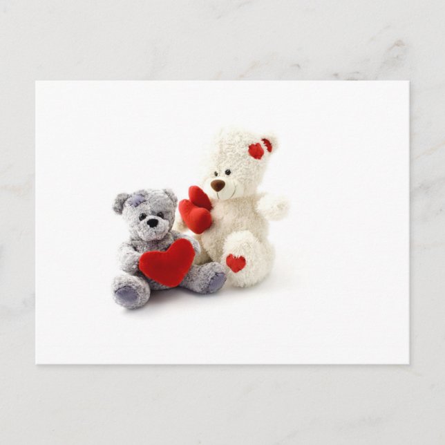 TEDDY BEARS & LIEBE HEARS POSTKARTE (Vorderseite)
