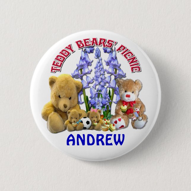 TEDDY BEARS PICNIC BUTTON (Vorderseite)