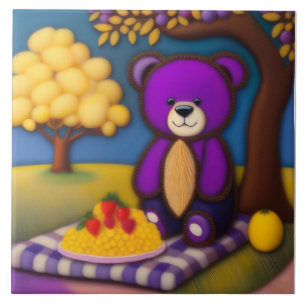 Teddy Bear's Picnic - Kindergarten Keramik Tile Fliese