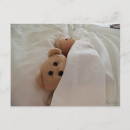 Teddy Bears Schlafen im Spätpost-Card-Foto Postkarte