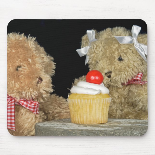 Teddy Bears und Cupcake Mousepad (Vorne)