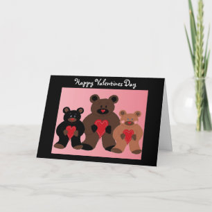 Teddy Bears Valentine Greeting Feiertagskarte